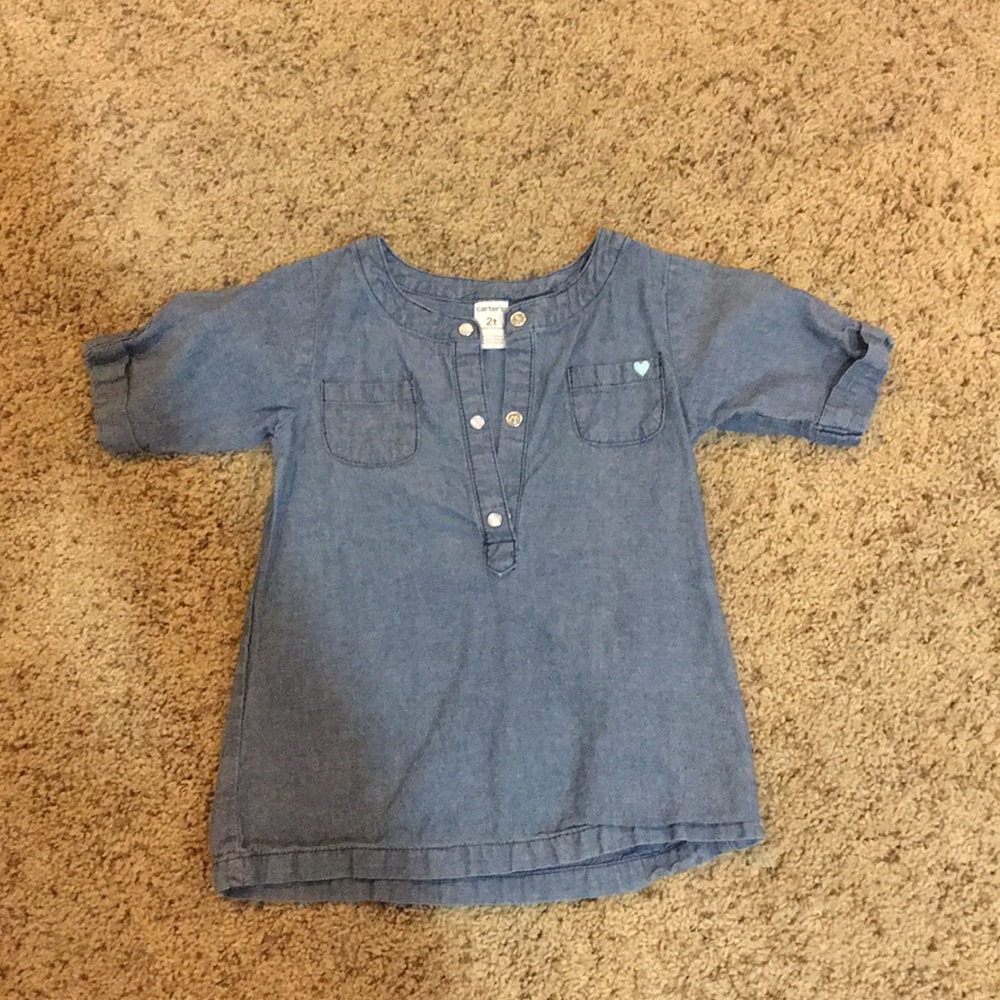 Carters chambray top 2T